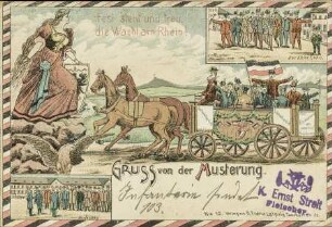 Fest steht und treu, die Wacht am Rhein! Gruss von der Musterung.