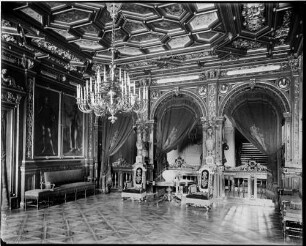 Baden-Baden Neues Schloss Hauptbau - Kleiner Festsaal Innenansicht