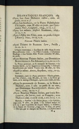 183-199, Nouveau Théatre italien