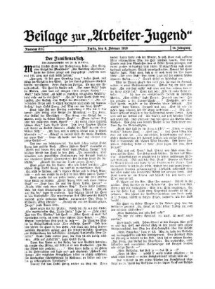 Beilage zur "Arbeiter-Jugend"