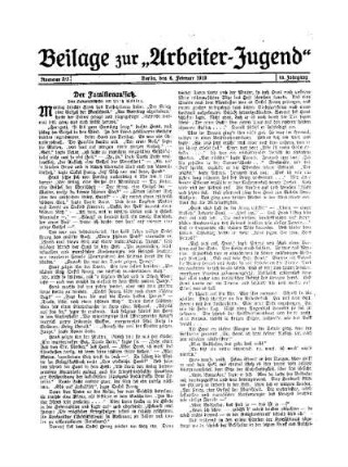 Beilage zur "Arbeiter-Jugend"