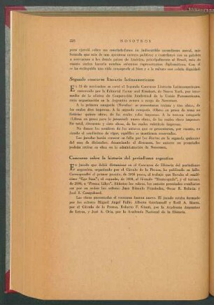 Segundo concurso literario latinoamericano