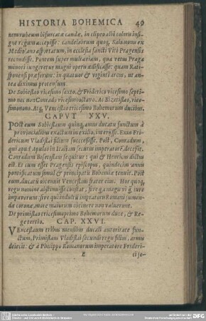 Caput XXVI. De primislao tricesimo primo Bohemorum duce, & Rege tertio