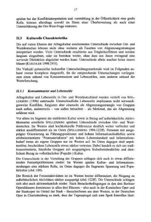 II.3 Kulturelle Charakteristika