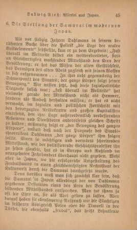 6. Die Stellung der Samurai im modernen Japan