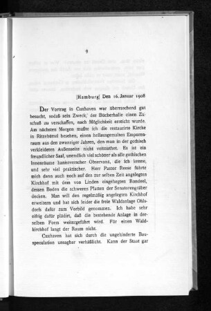 [Hamburg] Den 16. Januar 1908