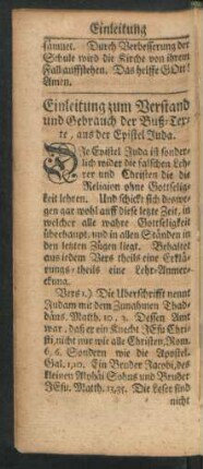 Einleitung zum Verstand und Gebrauch der Buß-Texte, aus der Epistel Juda