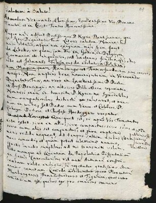 3 lat. Briefe, Zürich 1684
