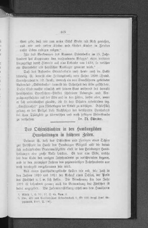 Das Ochsenschlachten in den Hamburgischen Haushaltungen in früheren Zeiten.
