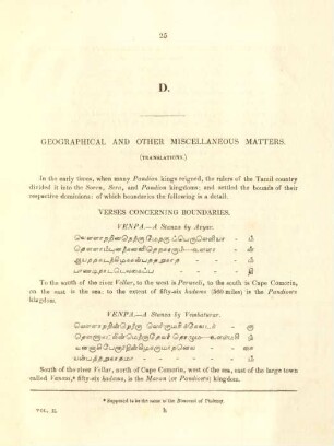 D. Geographical and other miscellaneous matters