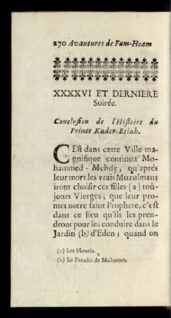 Conclusion de l'Histoire du Prince Kader-Bilah.