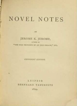Novel notes