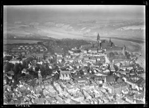 Meißen mit Dom und Albrechtsburg, Luftbild