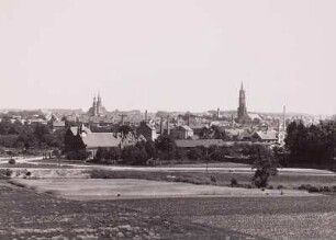 Bunzlau, Stadtansicht : Bunzlau (Boleslawiev/Polen). Ansicht von Nordwesten