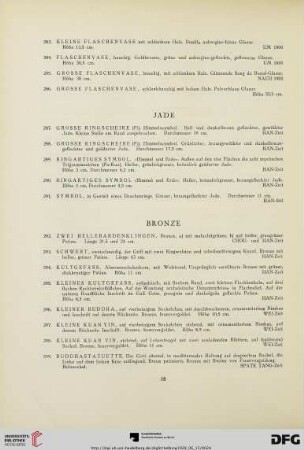 Bronze (Nr. 292-312)