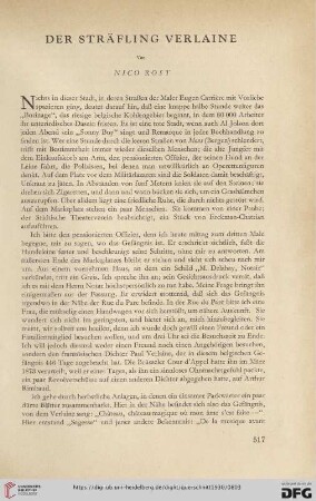10: Der Sträfling Verlaine