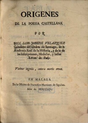 Orígenes de la Poesía Castellana