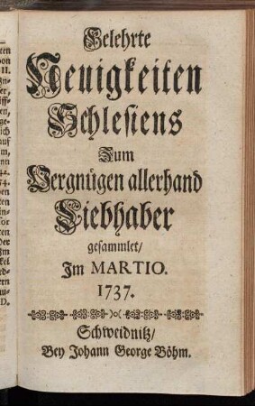 Im Martio. 1737.