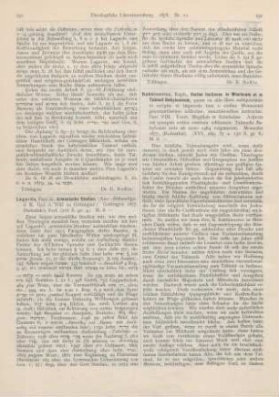 252-253 [Rezension] Rabbinovicz, Raph., Variae lectiones in Mischnam et in Talmud Babylonicum, quum ex aliis libris antiquissimis et scriptis et impressis tum e codice Monacensi praestantissimo collectae, annotationibus instructae. Pars VIII