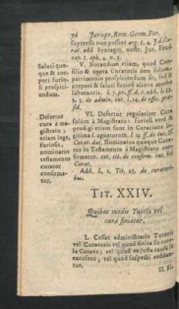 Tit. XXIV. Quibus modis Tutela vel cura finiatur