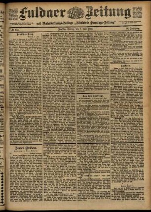Ausgabe vom Freitag, den 07. Juli 1899.