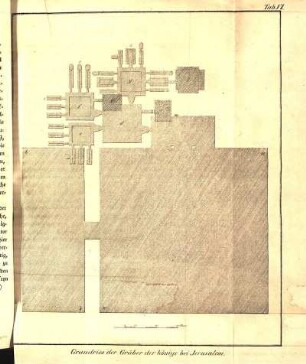 Tab. VI. Grundriss der Grüber der Könige bei Jerusalem.