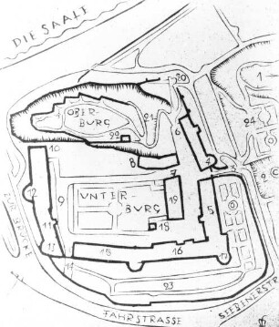 Halle (Saale), Burg Giebichenstein, Grundriss; Mrusek