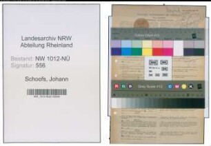Entnazifizierung Johann Schoofs , geb. 02.04.1891 (Kassenbote)