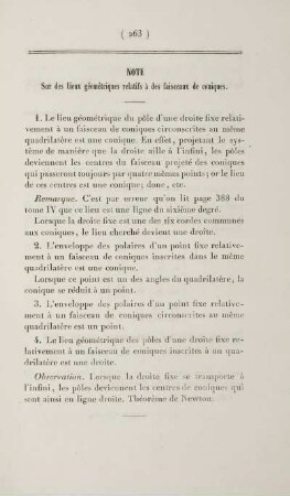 Note sur des lieux géométriques relatifs à des faisceaux de coniques.