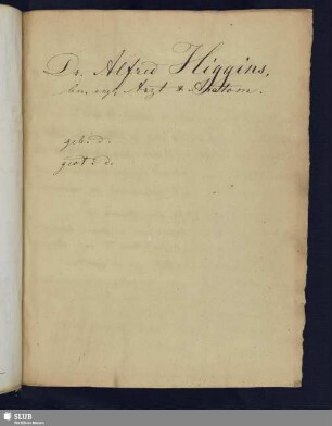 Nr. 89-90. Higgins, Alfred