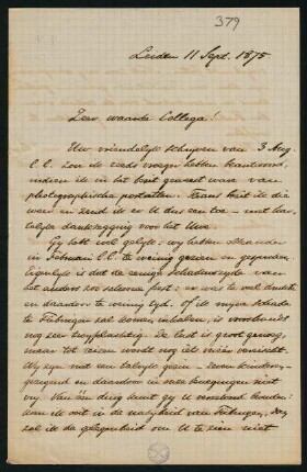 Brief vom 11. Sept. 1875