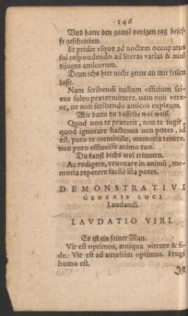 Demonstrativi Generis Loci Laudandi.