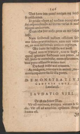 Demonstrativi Generis Loci Laudandi.