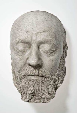 Totenmaske des Schriftstellers Berthold Auerbach (1812-1882), Abguss