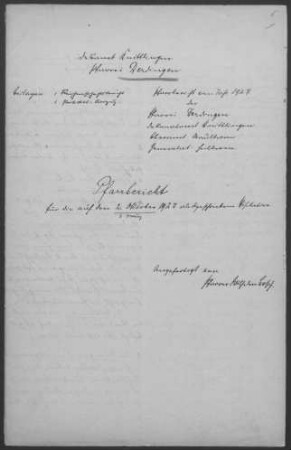 Oberderdingen ("Derdingen") mit Unterderdingen: Pfarrbericht 1927