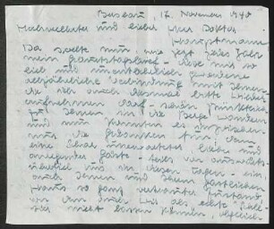 Brief von Günther Grundmann und Elfriede Grundmann an Gerhart Hauptmann