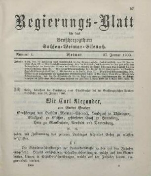 14. Gesetz, betreffend die Einrichtung eines Schuldbuches bei der Großherzoglichen Landeskreditkasse