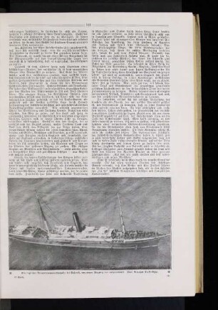 Ein englischer Truppentransportdampfer bei Saloniki, von einem Flugzeug aus aufgenommen.