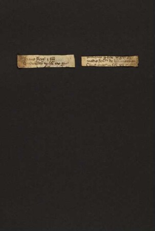 Fragment 2: Schuldverzeichnis (?, Ende 14. Jh., Lesezeichen)