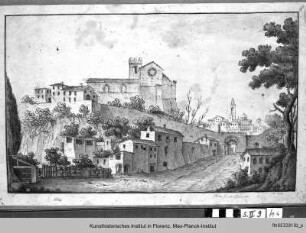 Ansicht von San Domenico und Porta di Fontebranda, Siena