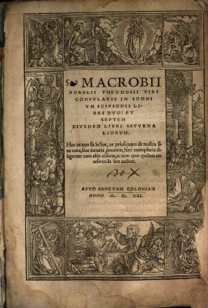 Macrobii Avrelii Theodosii Viri Consvlaris In Somnivm Scipionis Libri Dvo