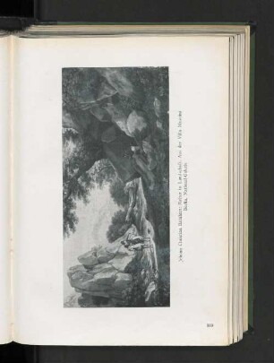 Reiter in Landschaft. Aus der Villa Massimi. Berlin, National-Galerie.