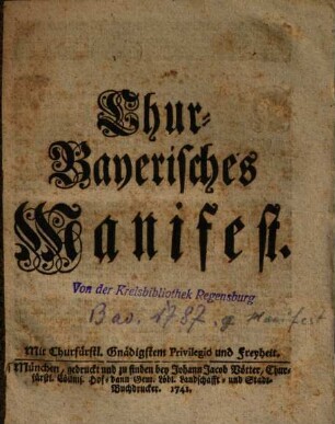 Chur-Bayerisches Manifest