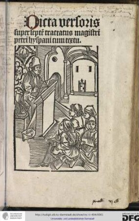 Dicta super septem tractatus Petri Hispani cum textu