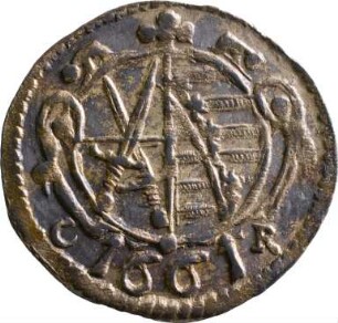 Münze, Pfennig, 1661