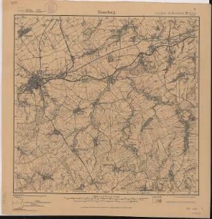 Section Ronneburg aus: Topographische Karte (Meßtischblätter) Sachsen