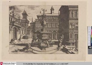 [Brunnen und Stadtbewohner]