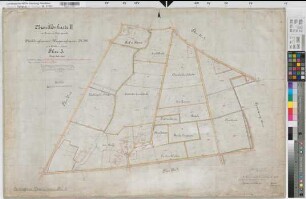 Merklinghausen (Erwitte), Zusammenlegung Merklinghausen-Wiggeringhausen, Brouillonkarte II Flur 3