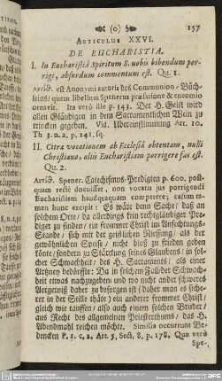 Articulus XXVI. De Eucharistia