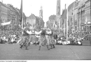 Görlitz, Radrennen Internationale Friedensfahrt, Kulturveranstaltung anlässlich der Friedensfahrt, 4. Mai 1952